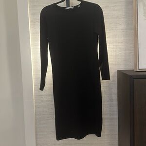 Vince long sleeve dress knitted
